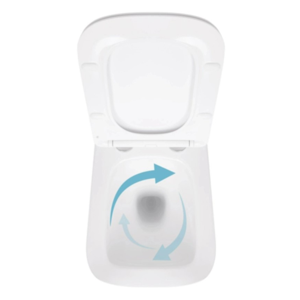 Набор Qtap Nest 4 в 1 подвесной унитаз Crow Ultra Quiet 520x360x290 + комплект установки QT05335172W48190