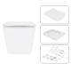 Набор Qtap Nest 4 в 1 подвесной унитаз Crow Ultra Quiet 520x360x290 + комплект установки QT05335172W48190