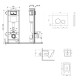 Набор Qtap Nest 4 в 1 подвесной унитаз Crow Ultra Quiet 520x360x290 + комплект установки QT05335172W48190
