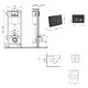 Набор Qtap Nest 4 в 1 подвесной унитаз Crow Ultra Quiet 520x360x290 + комплект установки QT05335172W48193