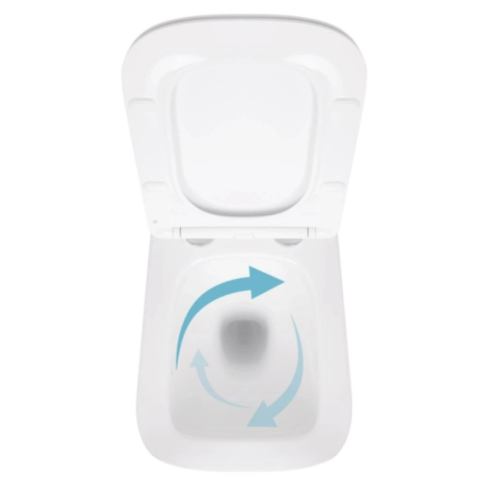 Набор Qtap Nest 4 в 1 подвесной унитаз Crow Ultra Quiet 520x360x290 + комплект установки QT05335172W48196
