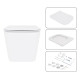 Набор Qtap Nest 4 в 1 подвесной унитаз Crow Ultra Quiet 520x360x290 + комплект установки QT05335172W48196