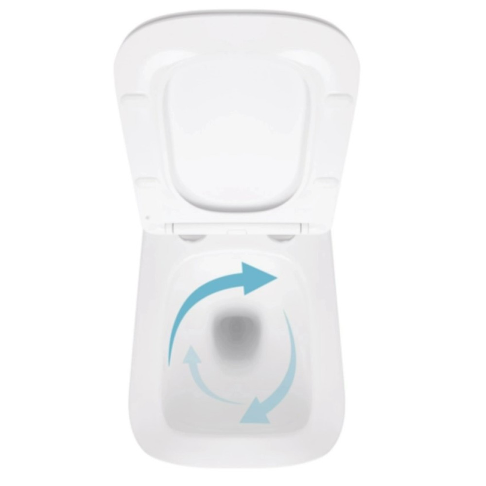 Набор Qtap Nest 4 в 1 подвесной унитаз Crow Ultra Quiet 520x360x290 + комплект установки QT05335172W48199