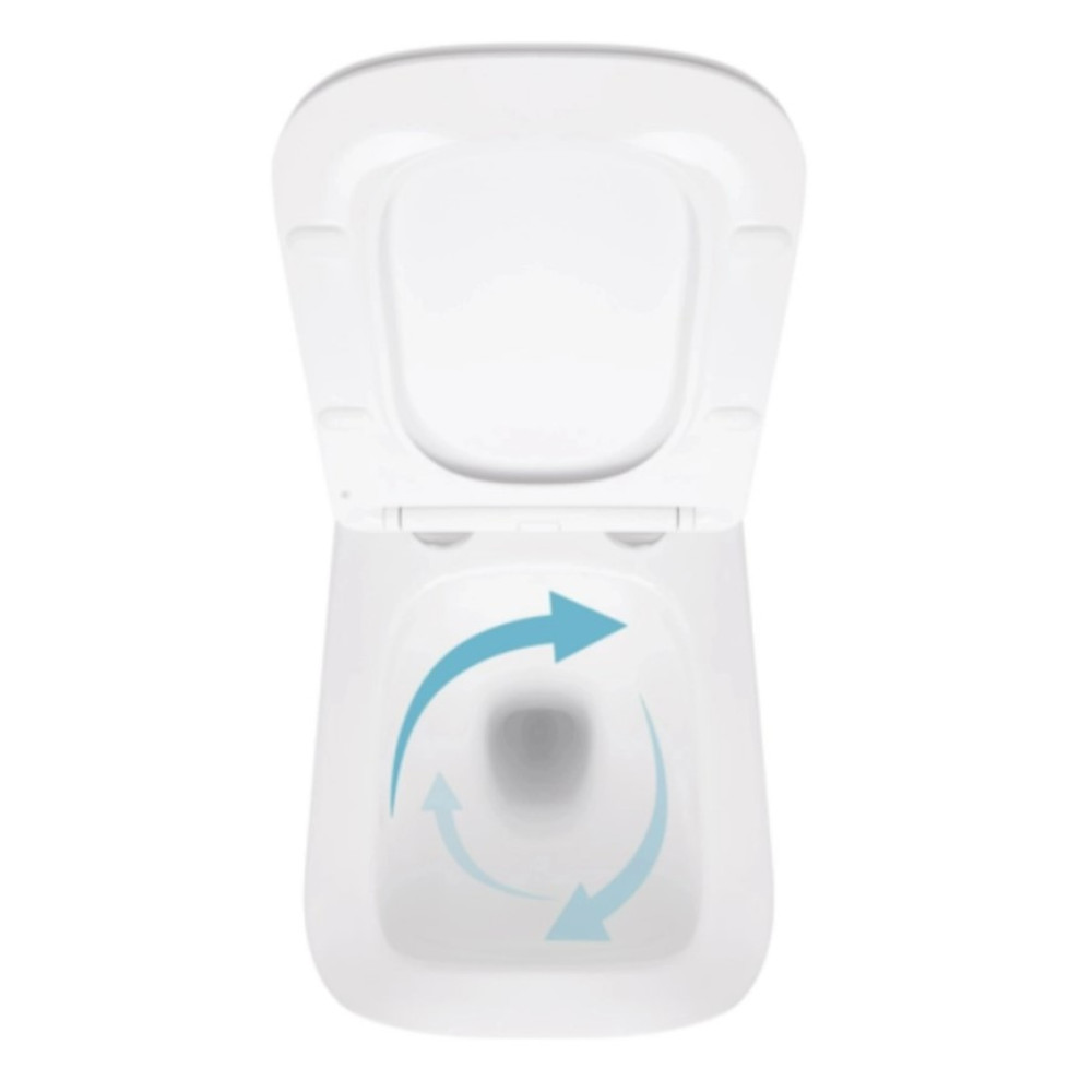 Набір Nest 4 в 1 Qtap підвісний унітаз Crow Ultra Quiet 520x360x290 + комплект інсталяції QT05335172W48202
