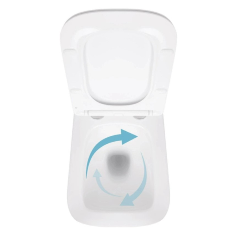 Набор Nest 4 в 1 Qtap подвесной унитаз Crow Ultra Quiet 520x360x290 + комплект установки QT05335172W48205