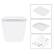 Набор Nest 4 в 1 Qtap подвесной унитаз Crow Ultra Quiet 520x360x290 + комплект установки QT05335172W48205