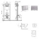 Набор Nest 4 в 1 Qtap подвесной унитаз Crow Ultra Quiet 520x360x290 + комплект установки QT05335172W48205