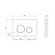 Панель змиву для унітазу Qtap Nest QT0111M11V1146MB