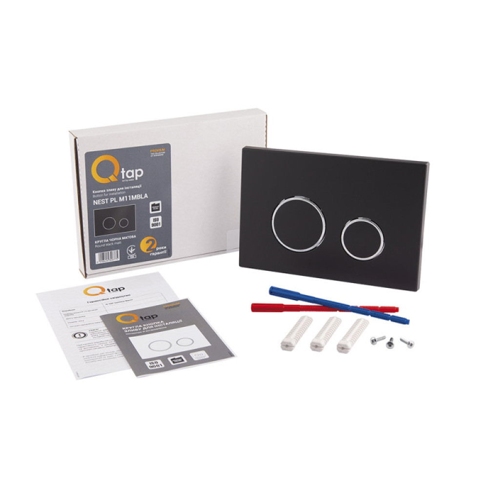 Панель змиву для унітазу Qtap Nest QT0111M11V1146MB