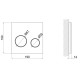 Панель змиву для унітазу Qtap Nest UNI QT0211P01V1009CRM