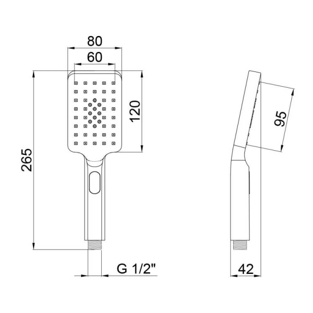 Лійка для ручного душу Qtap Rucni A121N3KBB