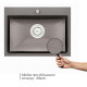 Кухонна мийка Qtap D5843BL Black 2.7 / 1.0 мм (QTD5843BLPVD10)