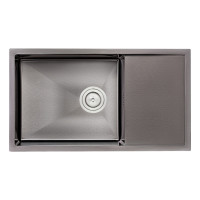 Кухонная мойка Qtap D7844BL Black 3.0/1.2 мм (QTD7844BLPVD12)