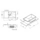 Кухонна мийка Qtap D7844BL Black 3.0 / 1.2 мм (QTD7844BLPVD12)