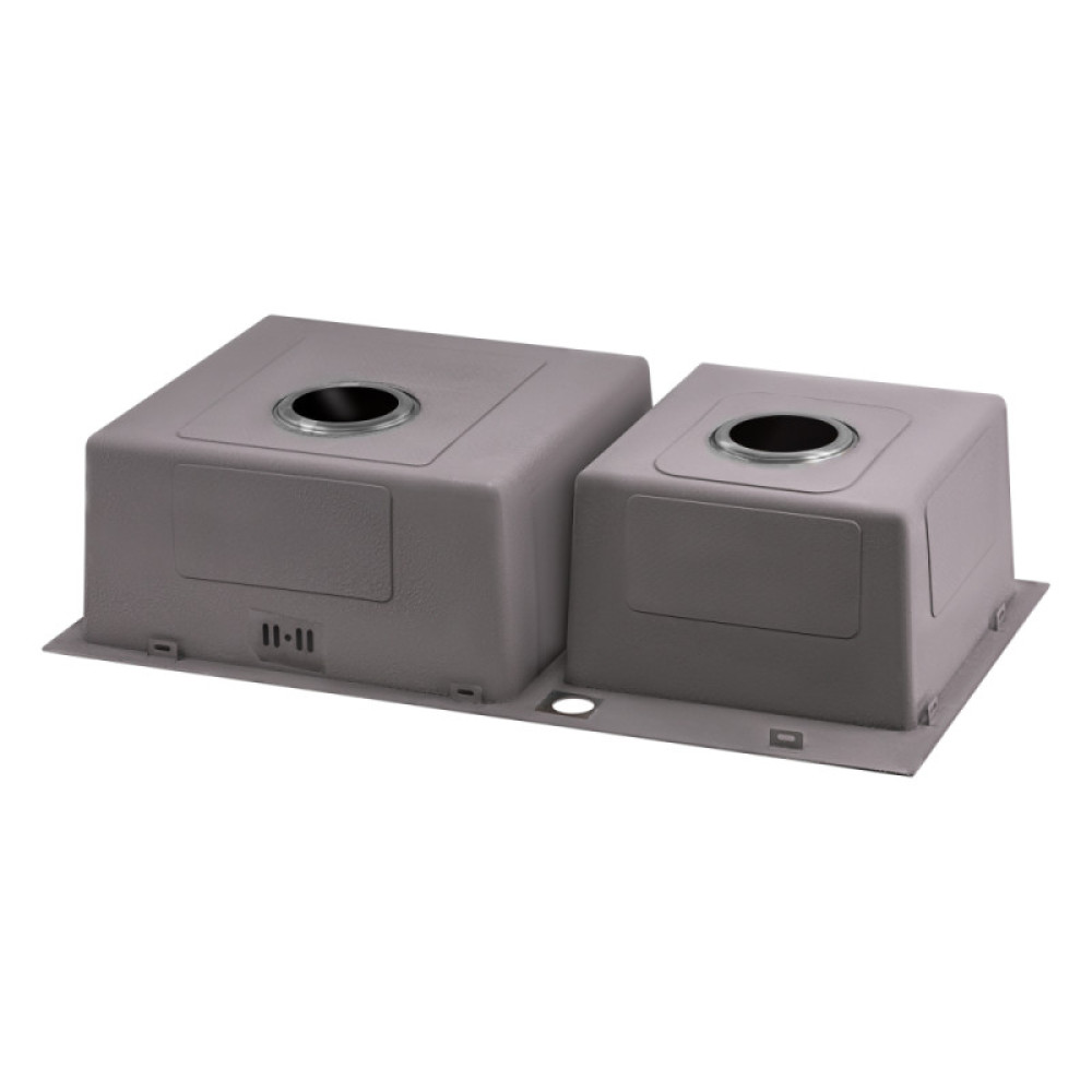 Кухонна мийка Qtap S7843BL Black 2.7 / 1.0 мм (QTS7843BRPVD10)