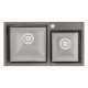 Кухонна мийка Qtap S7843BL Black 2.7 / 1.0 мм (QTS7843BRPVD10)