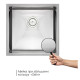 Кухонна мийка Qtap D4645 Satin 2.7 / 1.0 мм (QTD464510)
