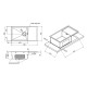 Кухонна мийка Qtap D7844 Satin 3.0 / 1.2 мм (QTD784412)