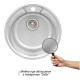 Кухонна мийка Qtap D490 Satin 0,8 мм (QTD490SAT08)
