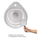 Кухонна мийка Qtap 4450 Micro Decor 0,8 мм (QT4450MICDEC08)