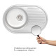 Кухонна мийка Qtap 7750 Satin 0,8 мм (QT7750SAT08)