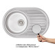 Кухонна мийка Qtap 7750 Micro Decor 0,8 мм (QT7750MICDEC08)