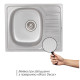 Кухонна мийка Qtap 5848 Micro Decor 0,8 мм (QT5848MICDEC08)