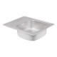 Кухонна мийка Qtap 6550 Satin 0,8 мм (QT6550SAT08)