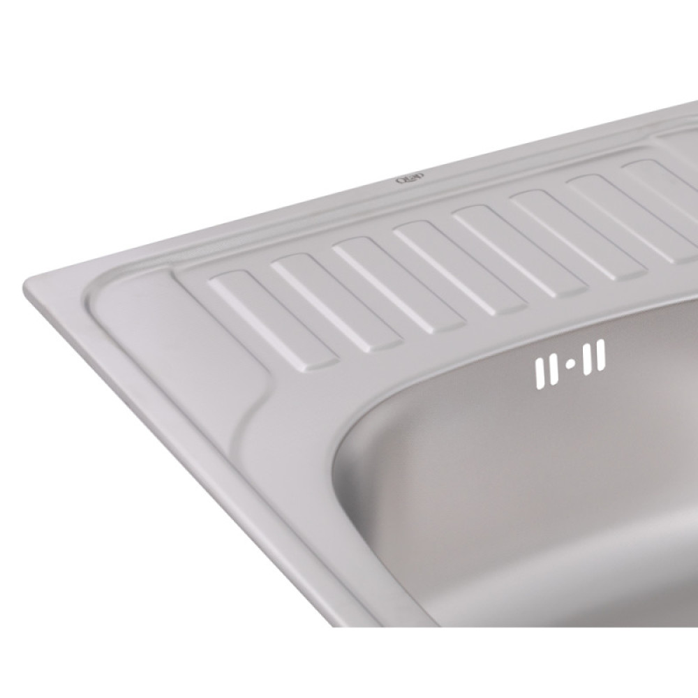 Кухонна мийка Qtap 6550 Micro Decor 0,8 мм (QT6550MICDEC08)