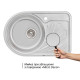 Кухонна мийка Qtap 6744L Micro Decor 0,8 мм (QT6744LMICDEC08)