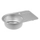 Кухонна мийка Qtap 6744L Micro Decor 0,8 мм (QT6744LMICDEC08)
