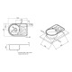 Кухонна мийка Qtap 6744L Micro Decor 0,8 мм (QT6744LMICDEC08)