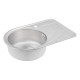 Кухонна мийка Qtap 6744L Satin 0,8 мм (QT6744LSAT08)