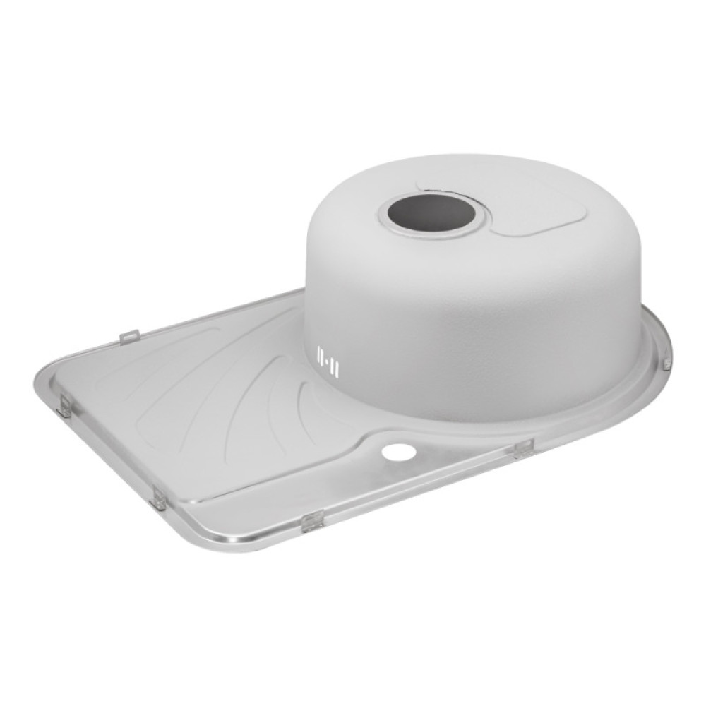 Кухонна мийка Qtap 6744L Satin 0,8 мм (QT6744LSAT08)