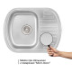 Кухонна мийка Qtap 6349 Micro Decor 0,8 мм (QT6349MICDEC08)