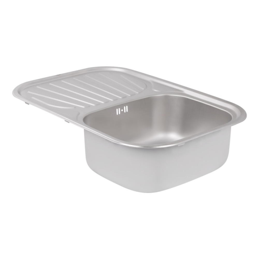 Кухонна мийка Qtap 7448 Micro Decor 0,8 мм (QT7448MICDEC08)