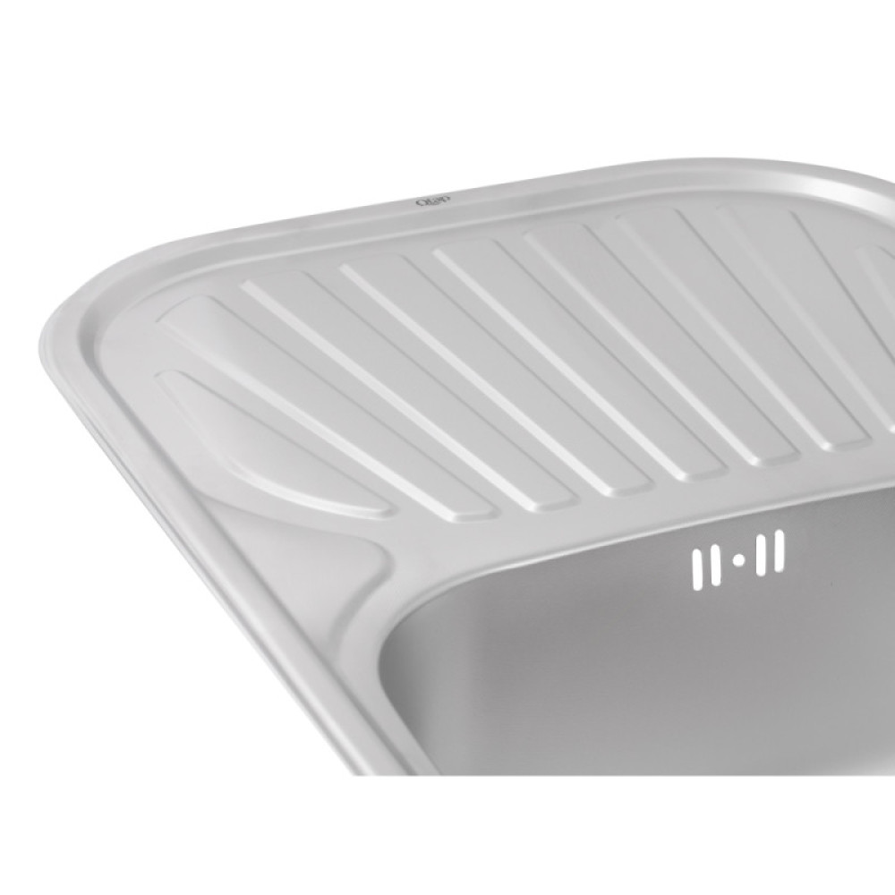Кухонна мийка Qtap 7448 Micro Decor 0,8 мм (QT7448MICDEC08)