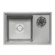 Кухонна мийка з кришкою і омивачем Qtap DC5638 3.0 / 1.2 мм Satin (QTDC56383012)