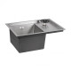Кухонна мийка з кришкою і омивачем Qtap DC5638 3.0 / 1.2 мм Satin (QTDC56383012)