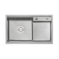 Кухонна мийка Qtap D7848-L 3.0 / 1.2 мм Satin (QTD7848L3012)