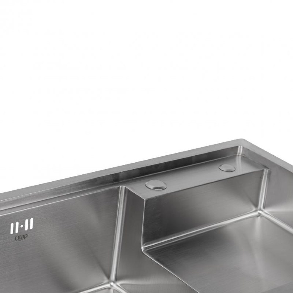Кухонна мийка Qtap D7848-L 3.0 / 1.2 мм Satin (QTD7848L3012)