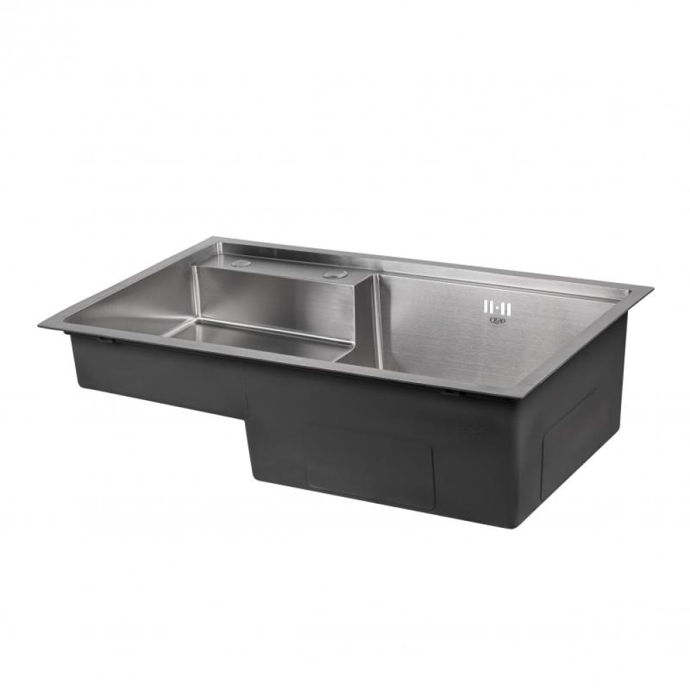 Кухонна мийка Qtap D7848-R 3.0 / 1.2 мм Satin (QTD7848R3012)