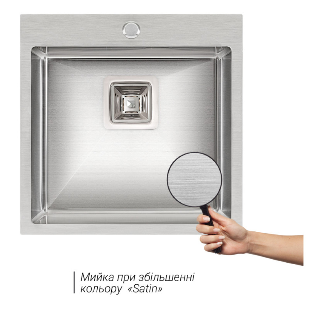 Кухонна мийка Qtap DK5050 Satin 2.7 / 1.0 мм (QTDK50502710)