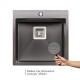 Кухонна мийка Qtap DK5050BL 2.7 / 1.0 мм Black (QTDK5050BLPVD2710)