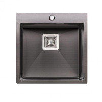 Кухонна мийка Qtap DK5050BL 2.7 / 1.0 мм Black (QTDK5050BLPVD2710)
