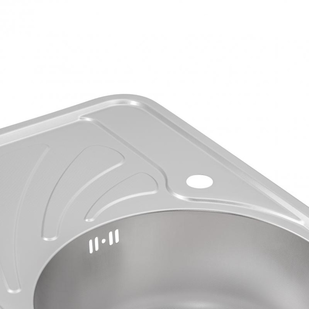 Кухонна мийка Qtap 6744R 0,8 мм Micro Decor (QT6744RMICDEC08)