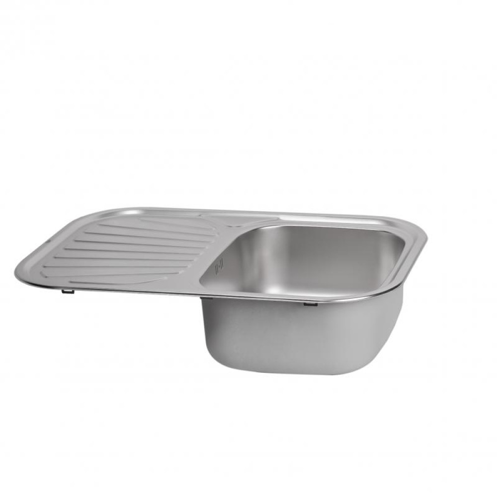 Кухонна мийка Qtap 7448 0,8 мм Satin (QT7448SAT08)