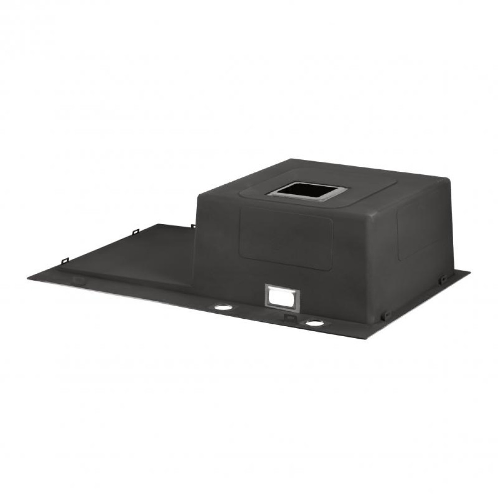 Кухонна мийка Qtap DK6845R 3.0 / 1.2 мм Satin + сушарка + дозатор для миючого засобу