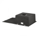Кухонна мийка Qtap DK6845R 3.0 / 1.2 мм Satin + сушарка + дозатор для миючого засобу