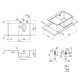 Кухонна мийка Qtap DK6845R 3.0 / 1.2 мм Satin + сушарка + дозатор для миючого засобу